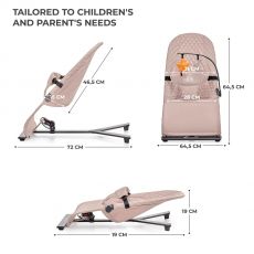 Шезлонг-гойдалка Kinderkraft Mimi Beige